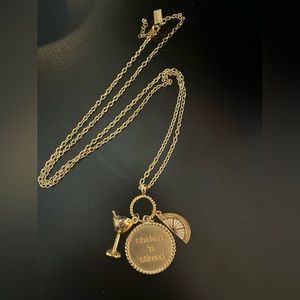 Lilly Pulitzer Shaken ‘n Stirred Gold Necklace